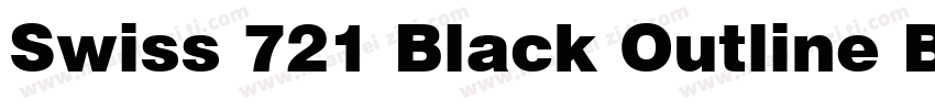 Swiss 721 Black Outline BT(1)字体转换
